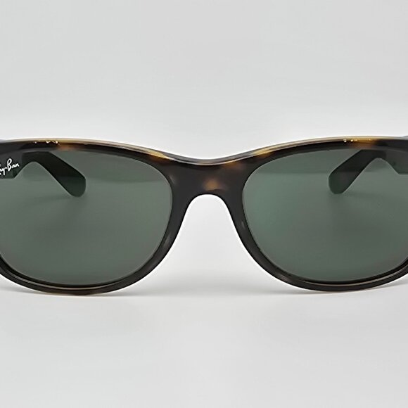*SOLD* Ray-Ban RB2132 902 New Wayfarer Tortoise Frame G-15 Green Lens Sunglasses - Picture 2 of 13
